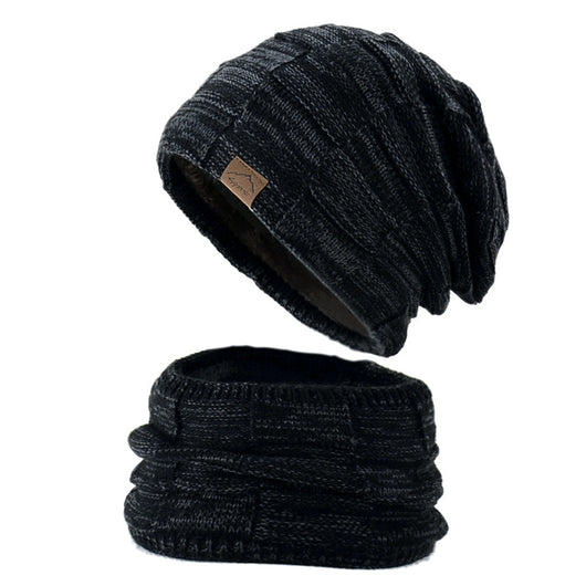 Conjunto de Gorro y Bufanda Tejidos para Parejas - Image 2