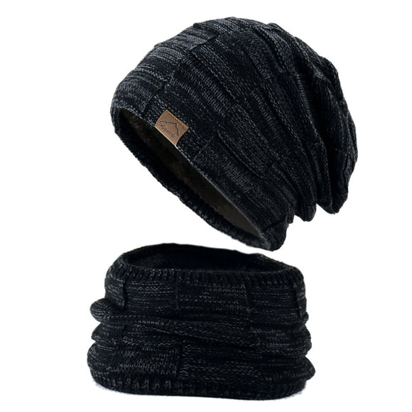 Conjunto de Gorro y Bufanda Tejidos para Parejas