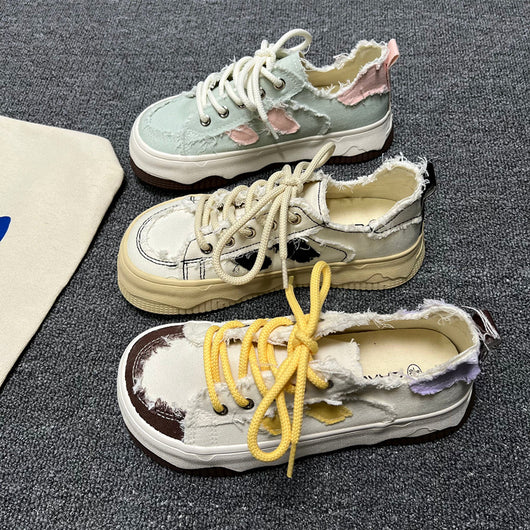 Zapatillas Plataforma Mango Head Blancas - Image 20