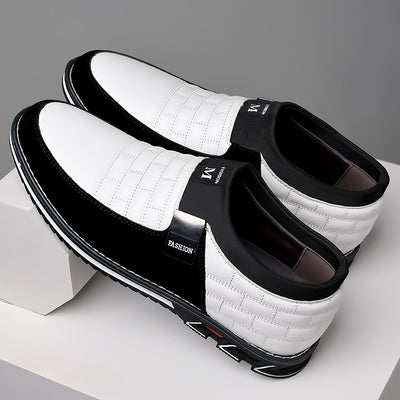 Zapatos Casuales de Cuero Talla Grande Todo Clima con Cierre Slip-On - Image 5