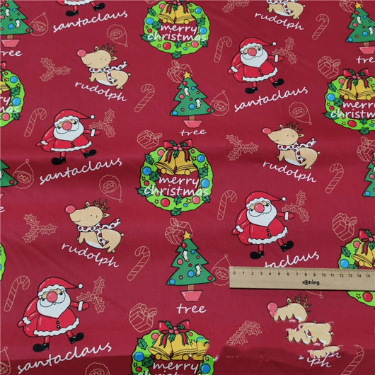 Tela de Algodón Twill Estampado Navideño para Ropa de Cama - Image 6