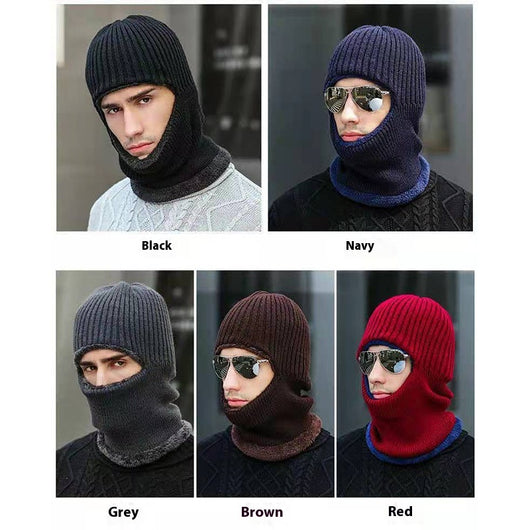 Gorro Térmico Unisex con Protección de Cuello - Tejido Grueso y Forro Terry - Image 4