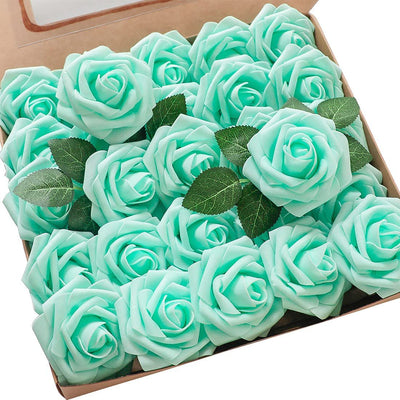 Rosas de Espuma PE con Tallo y Hojas - 25 Flores Decorativas para Bodas y San Valentín - Image 10