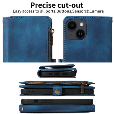 Funda Cartera Tipo Flip con Cierre para Teléfono en Cuero - Image 3