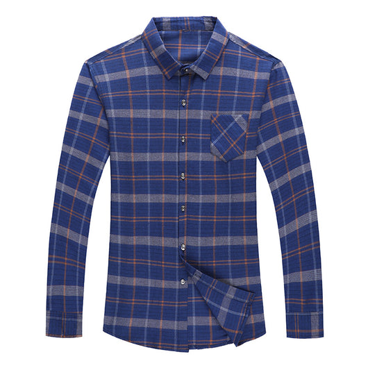 Camisa de Cuadros Manga Larga para Hombre Maduro - Image 4