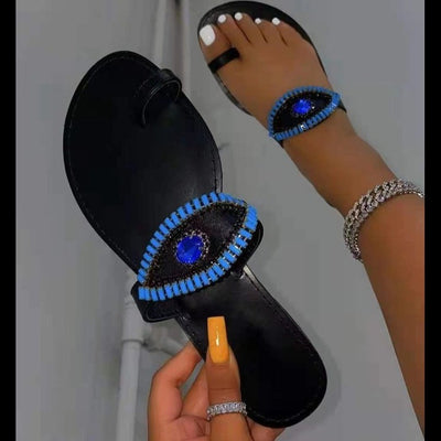 Sandalias Planas con Cristales Brillantes - Cómodas y Elegantes - Image 8