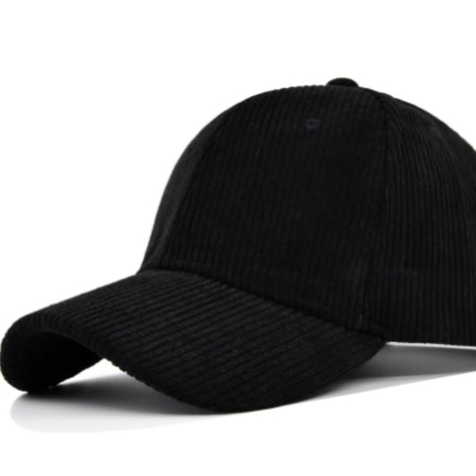 Gorra de Pana con Visera Curva - Diseño Versátil