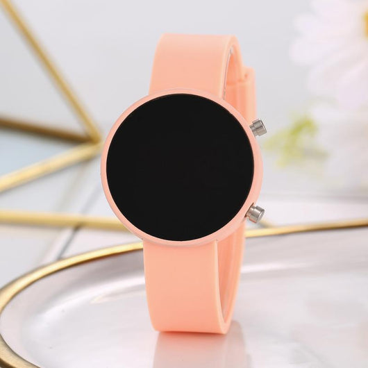 Reloj Digital LED Redondo Fashion Casual con Metal - Image 15