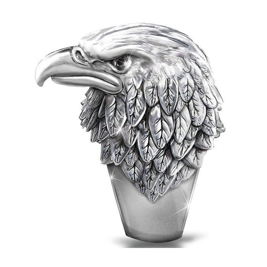 Anillo de Águila Vikingo 3D con Efecto Estereoscópico en Aleación - Image 2