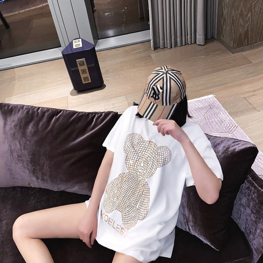 Playera Diamante Brillante Dorada Mediana para Mujer - Image 13