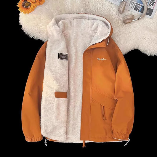 Abrigo Reversible de Algodón para Hombre - Corte Holgado Invierno - Image 2