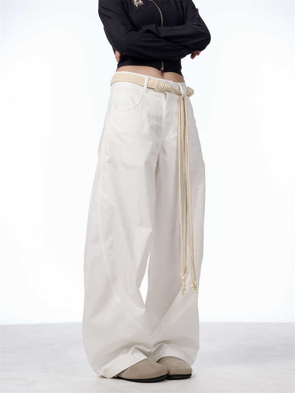 Pantalones Palazzo Sueltos de Talle Alto - Estilo Urbano Moderno
