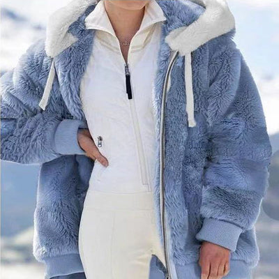 Abrigo Sudadera Deportiva Mujer con Capucha y Cierre - Invierno Cálido - Image 8