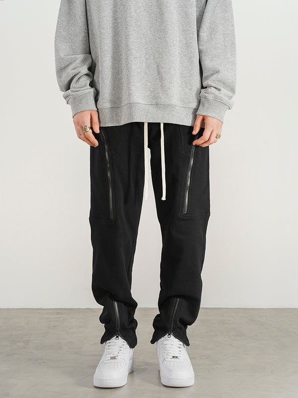 Pantalones de Chándal Slim Fit con Refuerzo de Tobillo y Cierre de Calidad