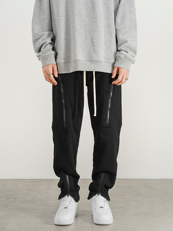 Pantalones de Chándal Slim Fit con Refuerzo de Tobillo y Cierre de Calidad