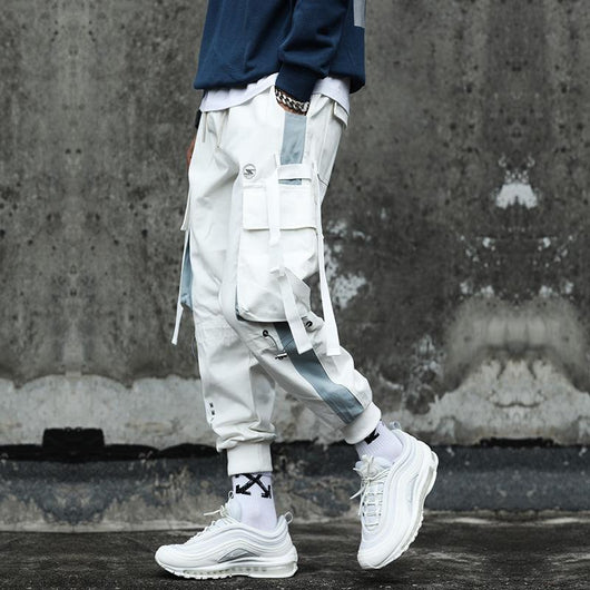 Pantalones Hip Hop con Cordón y Costuras Contrastantes para Niños - Image 27