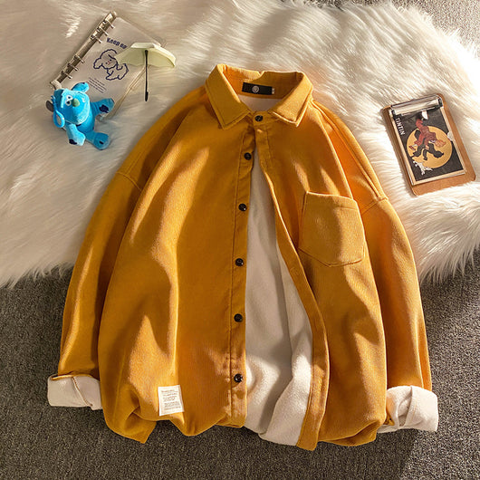 Chaqueta Camiseta de Pana Manga Larga para Hombre - Image 6