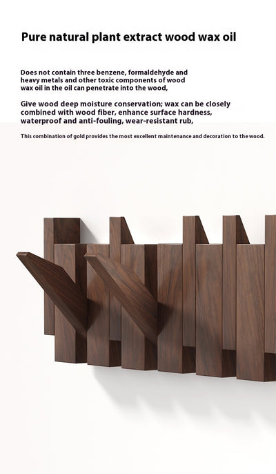 Perchero de Madera Maciza sin Taladro para Pared - Gancho Minimalista para Hogar - Image 17