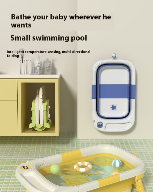 Bañera Plegable para Bebé 0-3 Años con Termómetro de Agua - Image 34