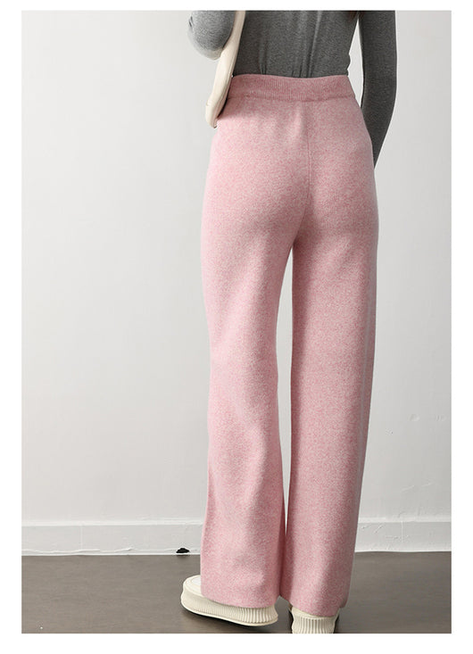 Pantalones Rectos Anchos con Cintura Elástica y Cordones - Image 16