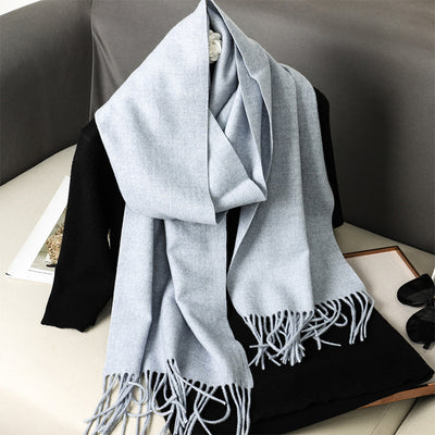 Pashmina Cálida de Color Sólido para Mujer - Chal Suave Estilo Cashmere - Image 52
