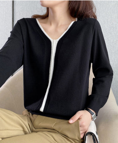 Blusa Térmica de Punto con Combinación de Colores - Image 10