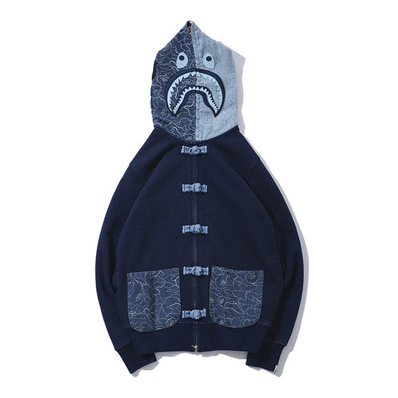 Cardigan de Mezclilla Lavada con Cierre de Botones