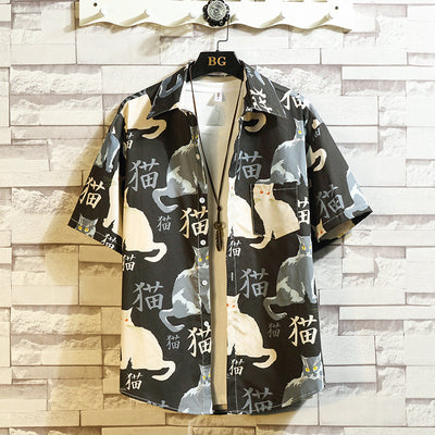 Chaqueta Camisa Casual con Estampado para Hombre - Image 9