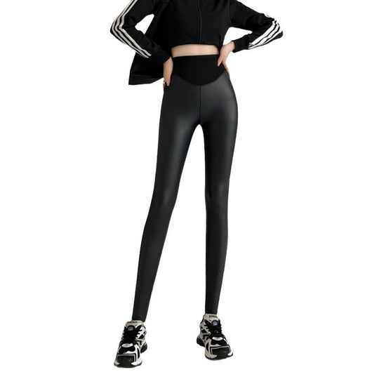 Leggins de Cuero Sintético Mate Ajustados para Otoño Invierno - Image 5