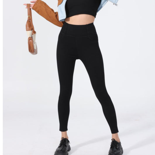 Pantalones Yoga Denim Ajustados Efecto Reductor para Mujer - Image 16