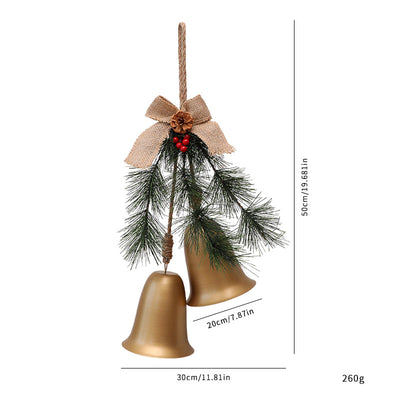 Pequeño Colgante Campana de Terciopelo con Moño - Image 7