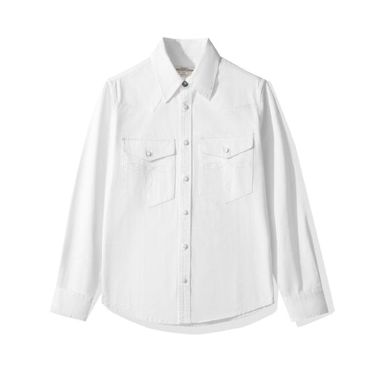 Camisa Denim a Rayas con Efecto Vintage Desgastado - Image 58