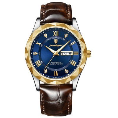 Reloj de Pulsera de Cuarzo Luxury para Hombre con Correa de Cuero - Image 10