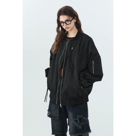 Abrigo Beisbolero Holgado para Mujer - Image 3
