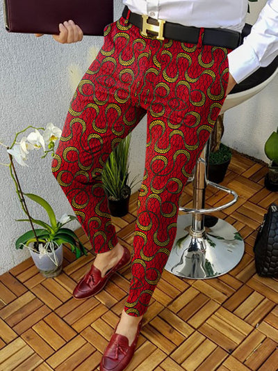 Pantalón Casual con Estampado Otoñal - Diseño Moderno y Versátil - Image 4