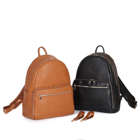 Bolso Maternal de Cuero PU de Gran Capacidad para Mamá e Bebé