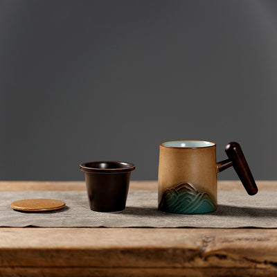 Taza Separadora de Agua para Té con Filtro de Cerámica - Image 2