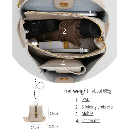 Mochila Escolar Cuadrada de Gran Capacidad para Estudiantes - Image 10