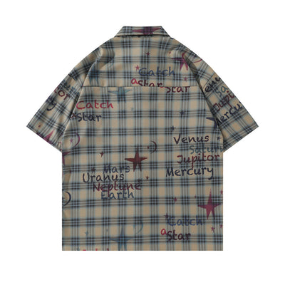 Camisa de Cuadros Manga Corta con Degradado para Hombre - Image 17