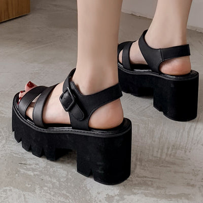 Sandalias de Tacón Alto Elegantes en Colores Sólidos para Mujer - Image 7