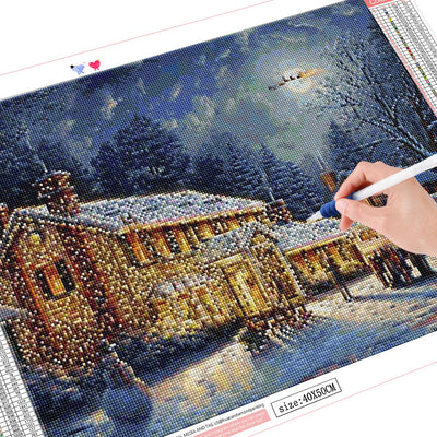 Cuadro Navideño de Copo de Nieve - Pintura de Diamantes - Image 8