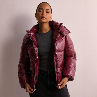 Chaqueta Deportiva Acolchada con Capucha para Mujer - Image 3