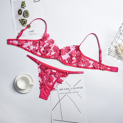 Conjunto Romántico de Encaje Floral Transparente - Image 19