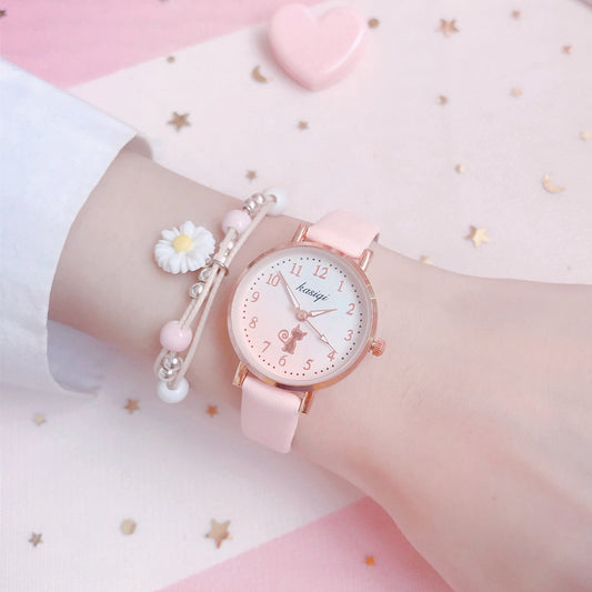 Reloj Analógico Infantil Estilo Coreano con Diseño Tierno