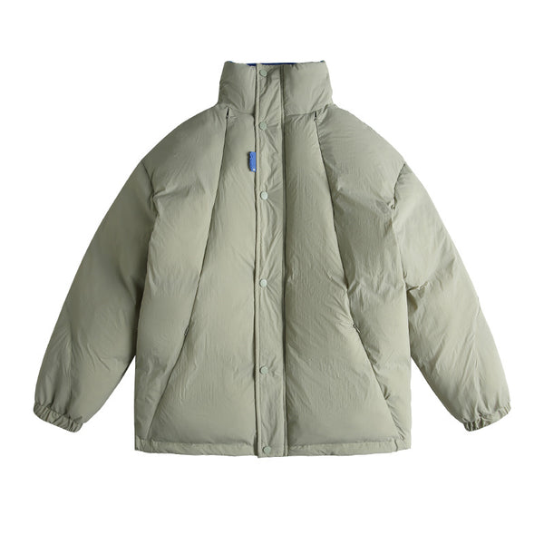 Abrigo Acolchado de Algodón Puro para Hombre con Cuello de Pie - Image 6