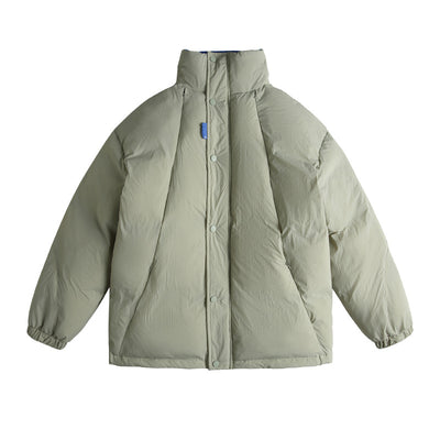 Abrigo Acolchado de Algodón Puro para Hombre con Cuello de Pie - Image 6