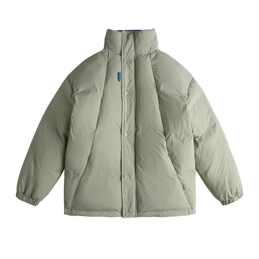 Abrigo Acolchado de Algodón Puro para Hombre con Cuello de Pie - Image 6