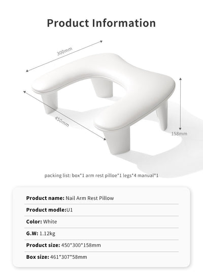 Soporte Desmontable de Dos Manos para Almohada de Uñas - Image 6
