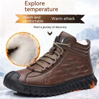 Zapatos Casuales Cálidos para Hombre con Forro de Algodón Grueso - Image 5