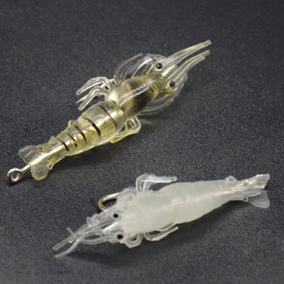 Señuelo Luminoso de Camarón 4cm con Gancho